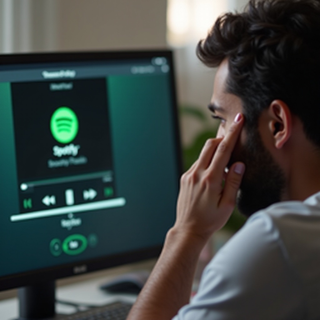 why wont spotify on pc play on headphones