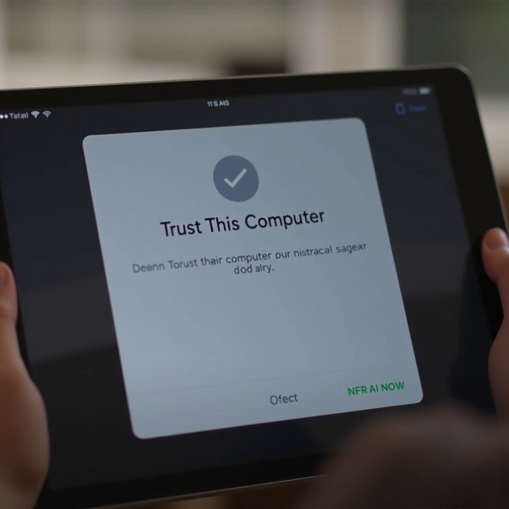 how to fix ipad continually saying trust this computer randomly