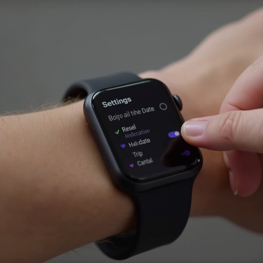 how to set the date on a smart watch