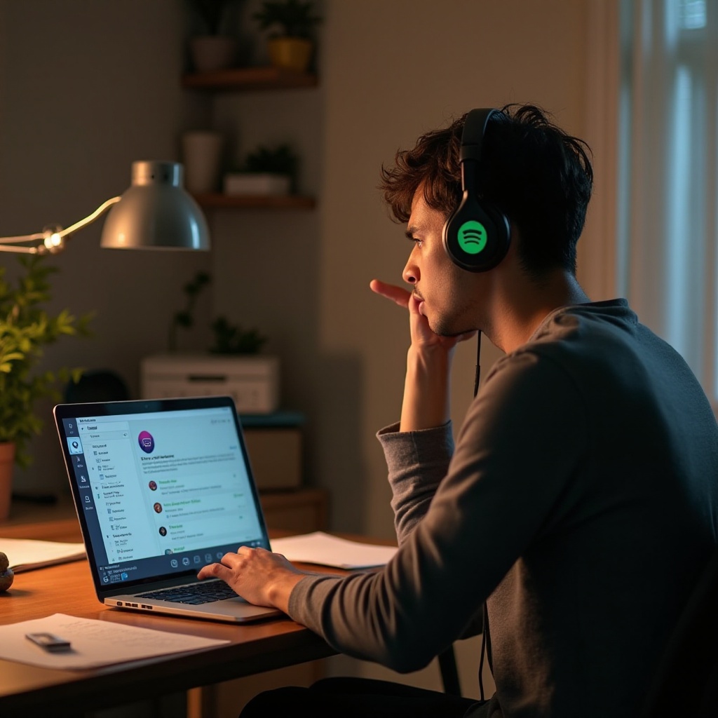 why wont spotify on pc play on headphones